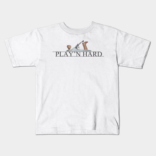 Play'n Hard Kids T-Shirt by HammerPenStudio